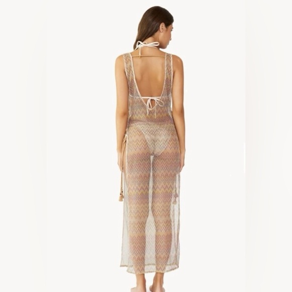 PQ Swim Lavish Joy Lace Multi Chevron Swim Cover Up XS/S - Picture 3 of 7